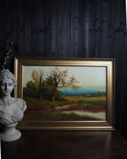 Antique Oil Painting – Signed G.J. (c. 1930–1940) 69 x 49 cm
