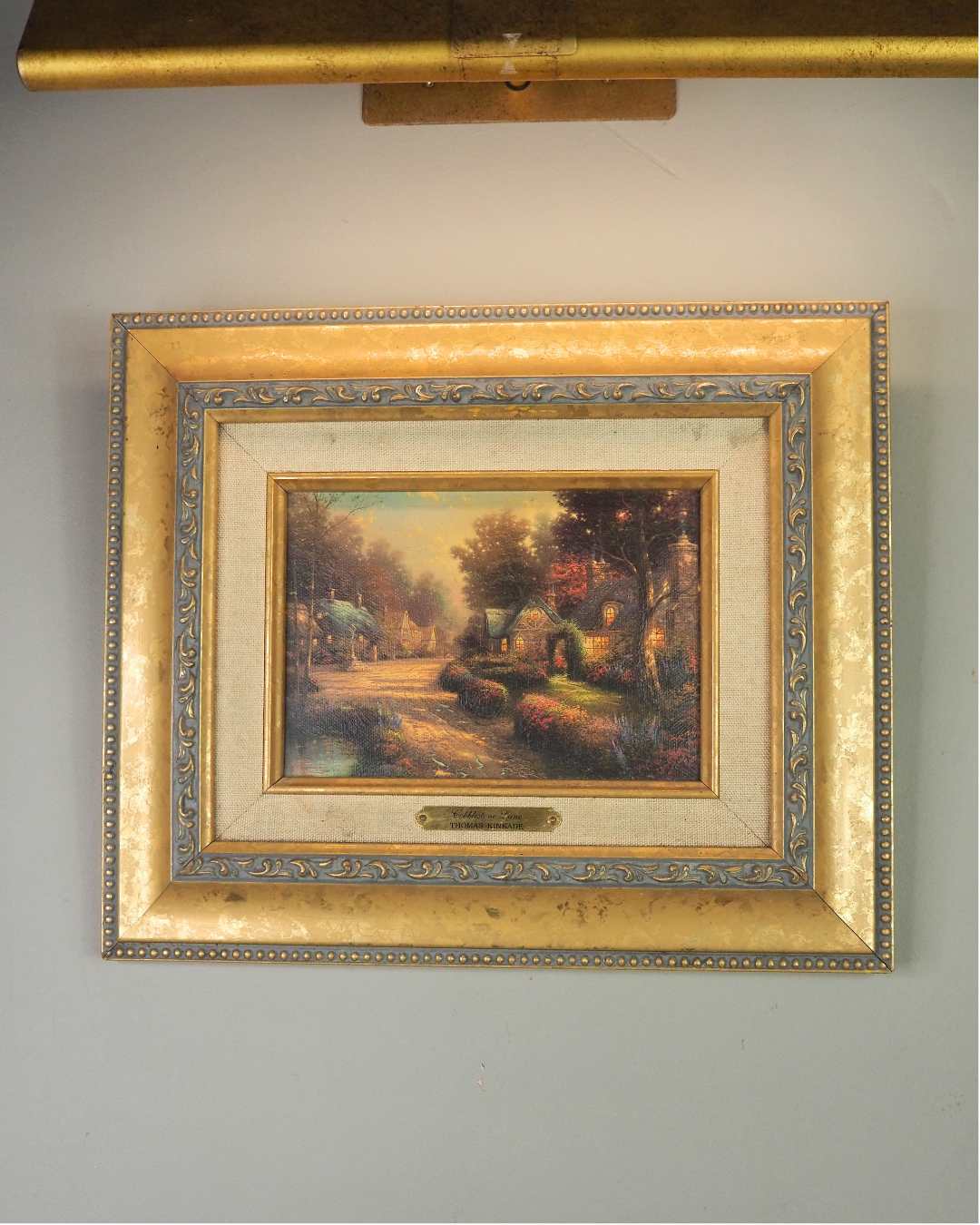 Thomas Kinkade Cobblestone Lane Lithograph | Brushwork Collection Print