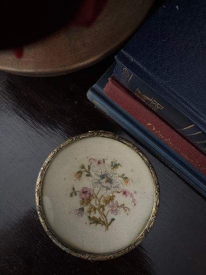 Antique Brass Jewellery Tray with Glass Top for Elegant Storage