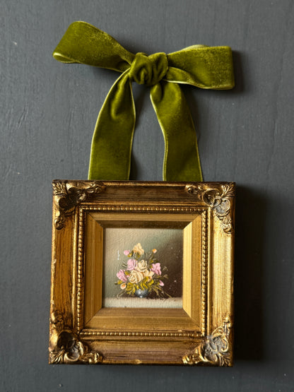 Opulent Knots – Velvet Ribbon Bows for Elegant Styling - Olive Green