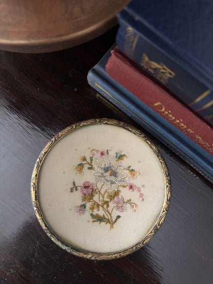 Antique Brass Jewellery Tray with Glass Top for Elegant Storage