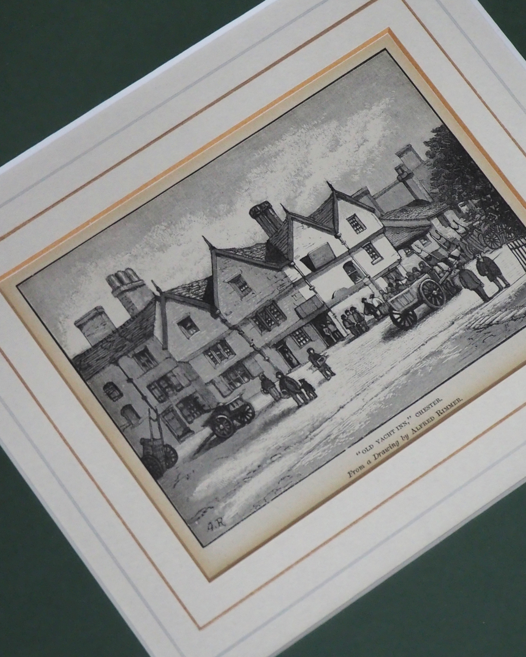 Alfred Rimmer Engravings Framed Oak Prints, Cheshire & Chester Antique Landscape Gallery Wall Set