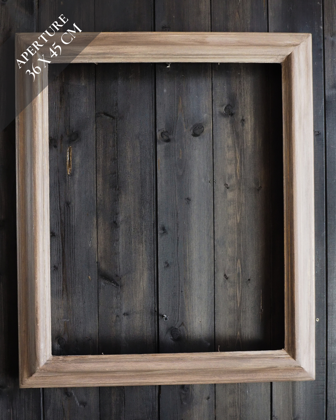 Vintage Mix of Wooden Frame Collection– Job lot ( 5 )- Rustic Wall Set