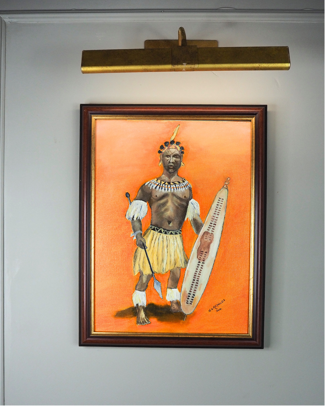 Tribal Surf Flow - Original Oil Painting by N.G. Reynolds