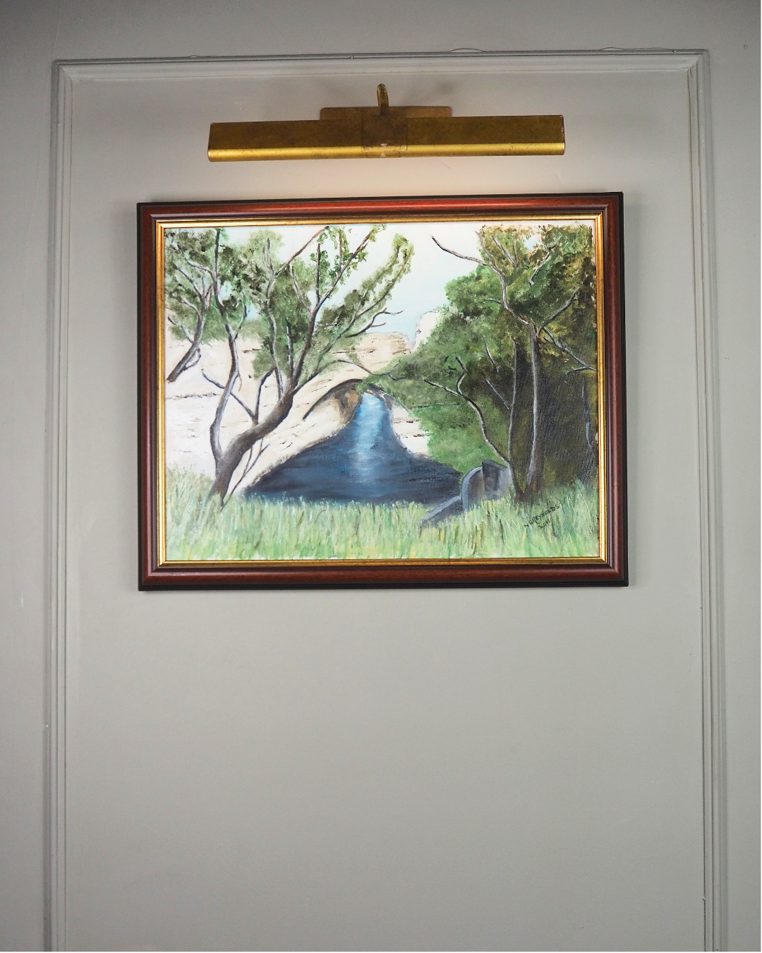 Midnight Crossing - Original Oil Painting by N.G. Reynolds