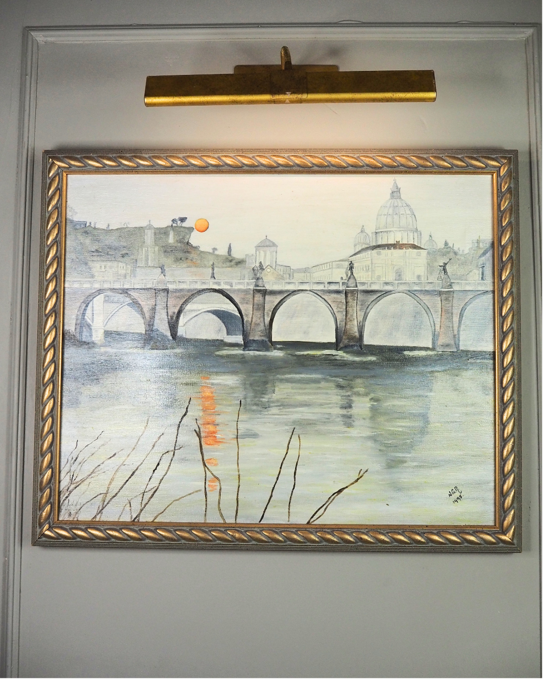 Dusk Over the Tiber - Original Oil Painting by N.G. Reynolds