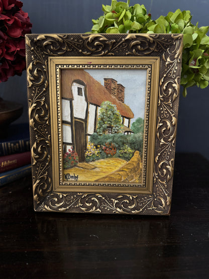 Small Oil Painting Signed by K. Broby in Elowen Frame