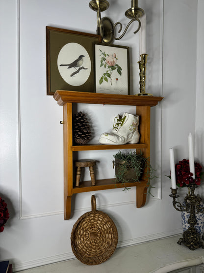 Vintage Pine Tier Shelf
