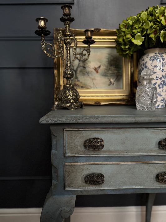 Antique Upcycled French Bedside Tables – One of a Kind Pair