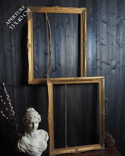 The English Manor - Ornate Gold Frame Pair, French Louis Style