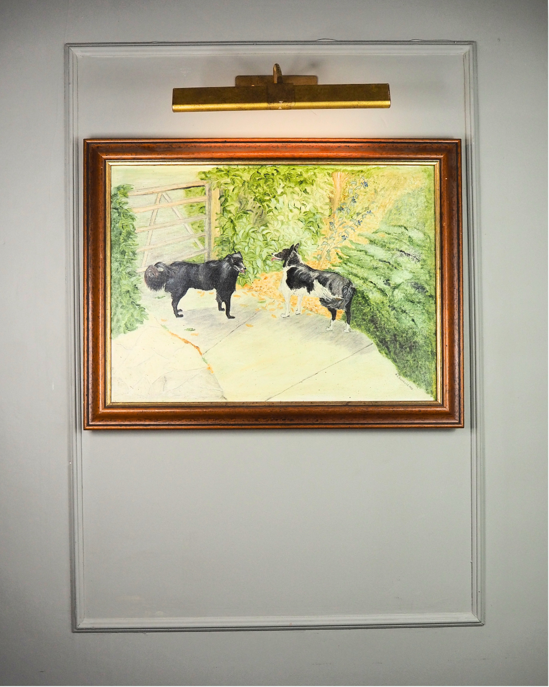 The Morning Bark - Original Oil Painting by N.G. Reynolds