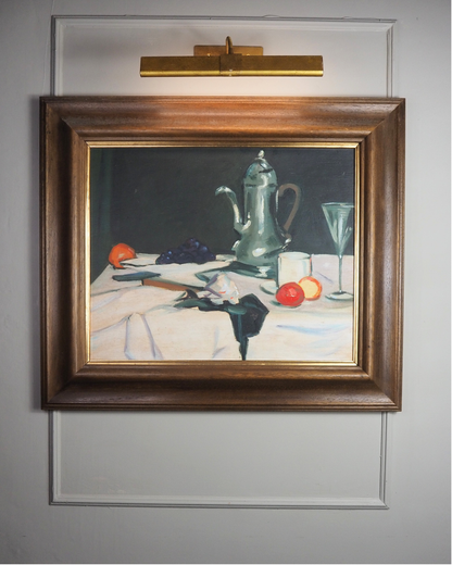 Scottish Colourist Inspired Still Life with Coffee Pot -Original Nichol Wheatley Oil Painting