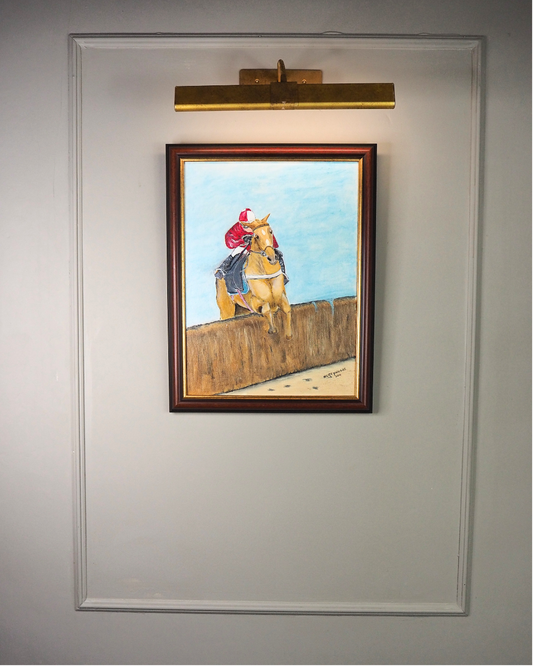 Rider in Motion - Original Oil painting by N.G. Reynolds