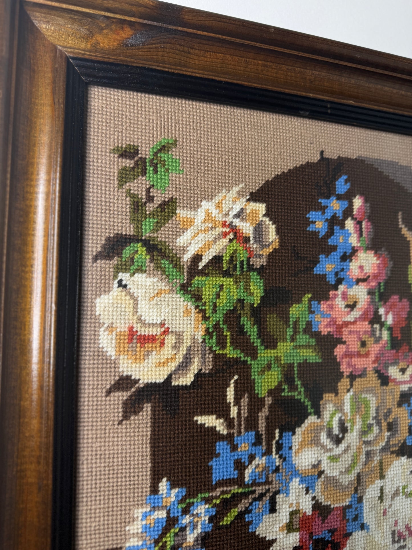 Rustic Elegance – Hand-Stitched Gobelin Embroidery Art