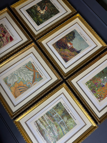 The Gilded Art Dupe Collection-Framed Print Set of Six
