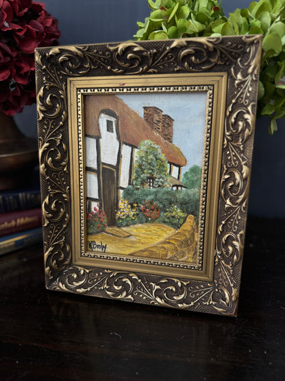 Small Oil Painting Signed by K. Broby in Elowen Frame