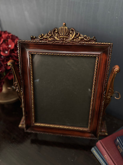 Vintage Victorian Art Deco Style Ornate Gold Swivel Picture Frame