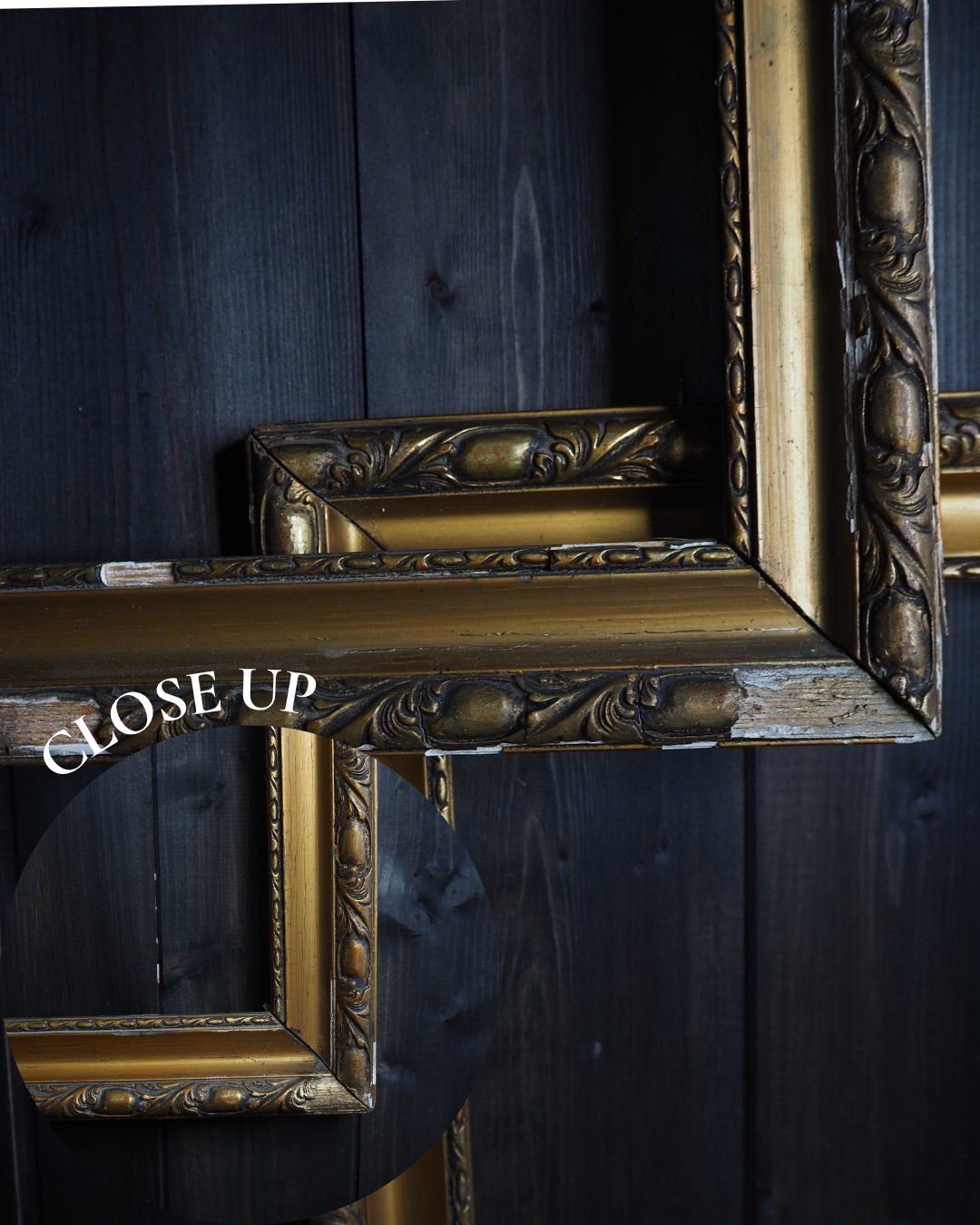 The Golden Heirlooms - Antique Gold Gilt Frame Pair