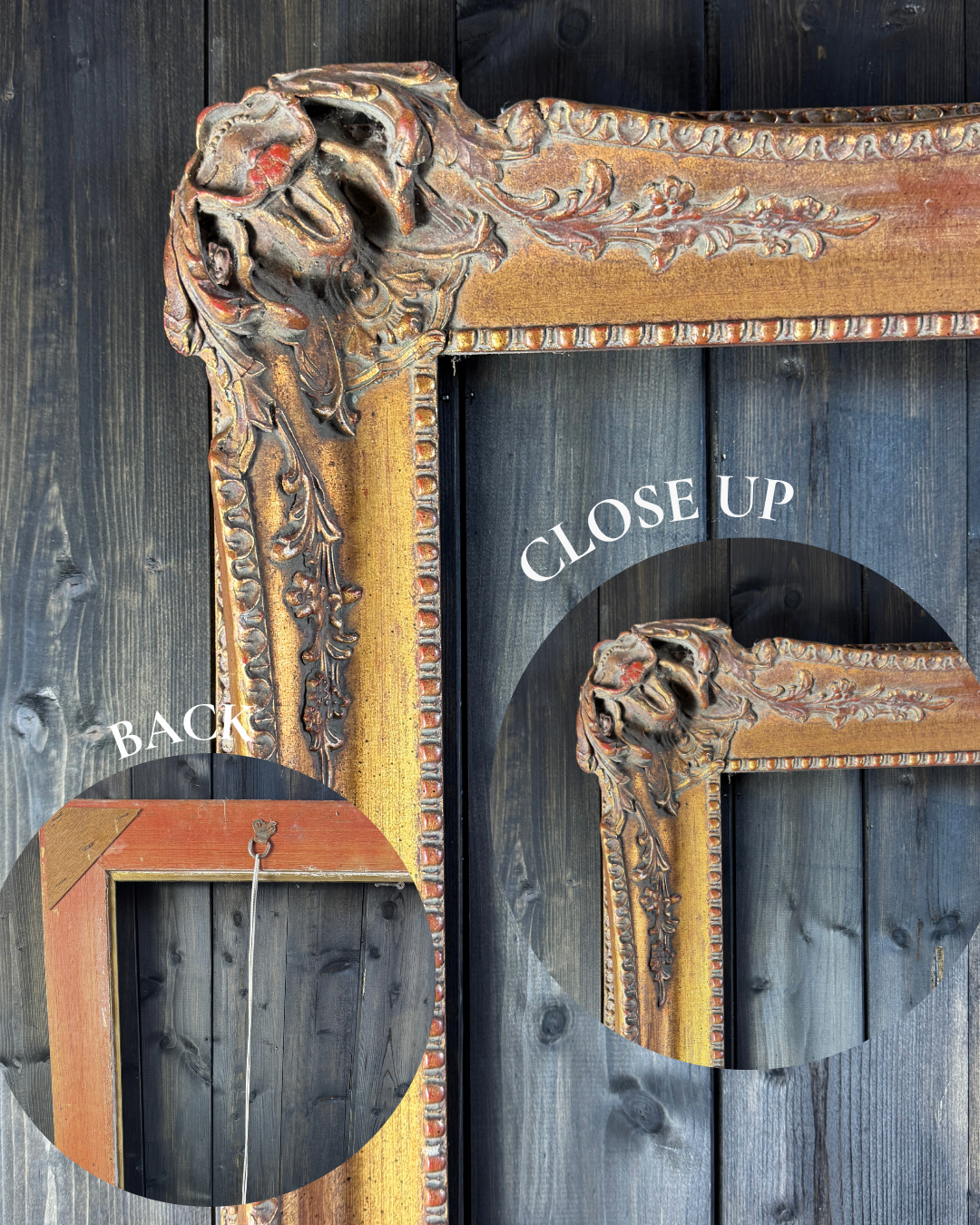 XXL Large Vintage Ornate French Style Gilt Frames Collection