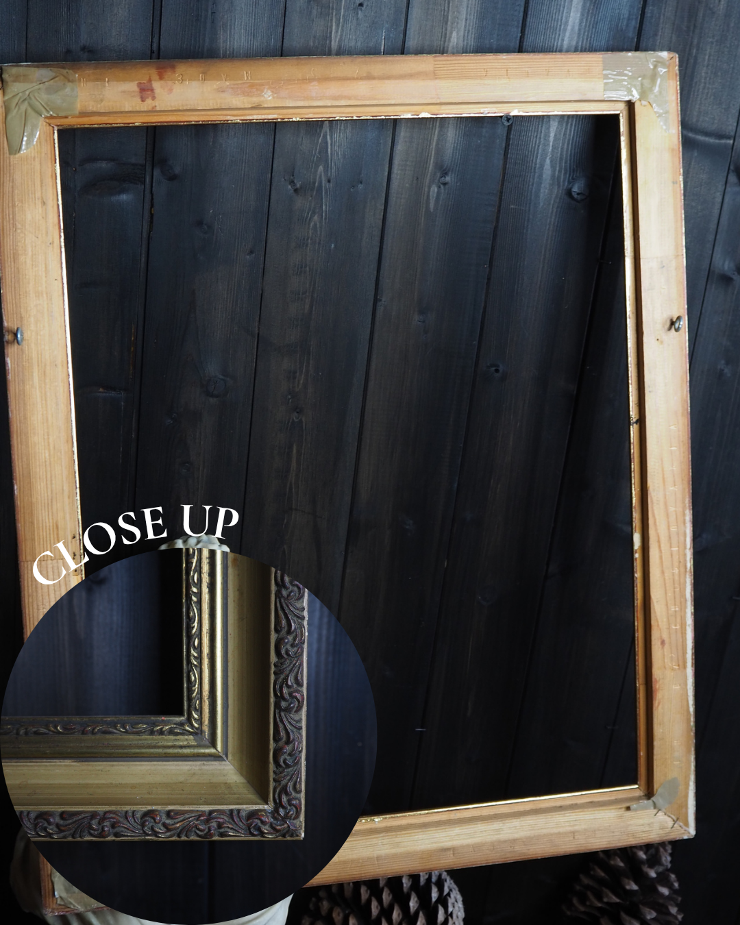 The Antibes - Gold Gilt Frame with Simple Thick Edge