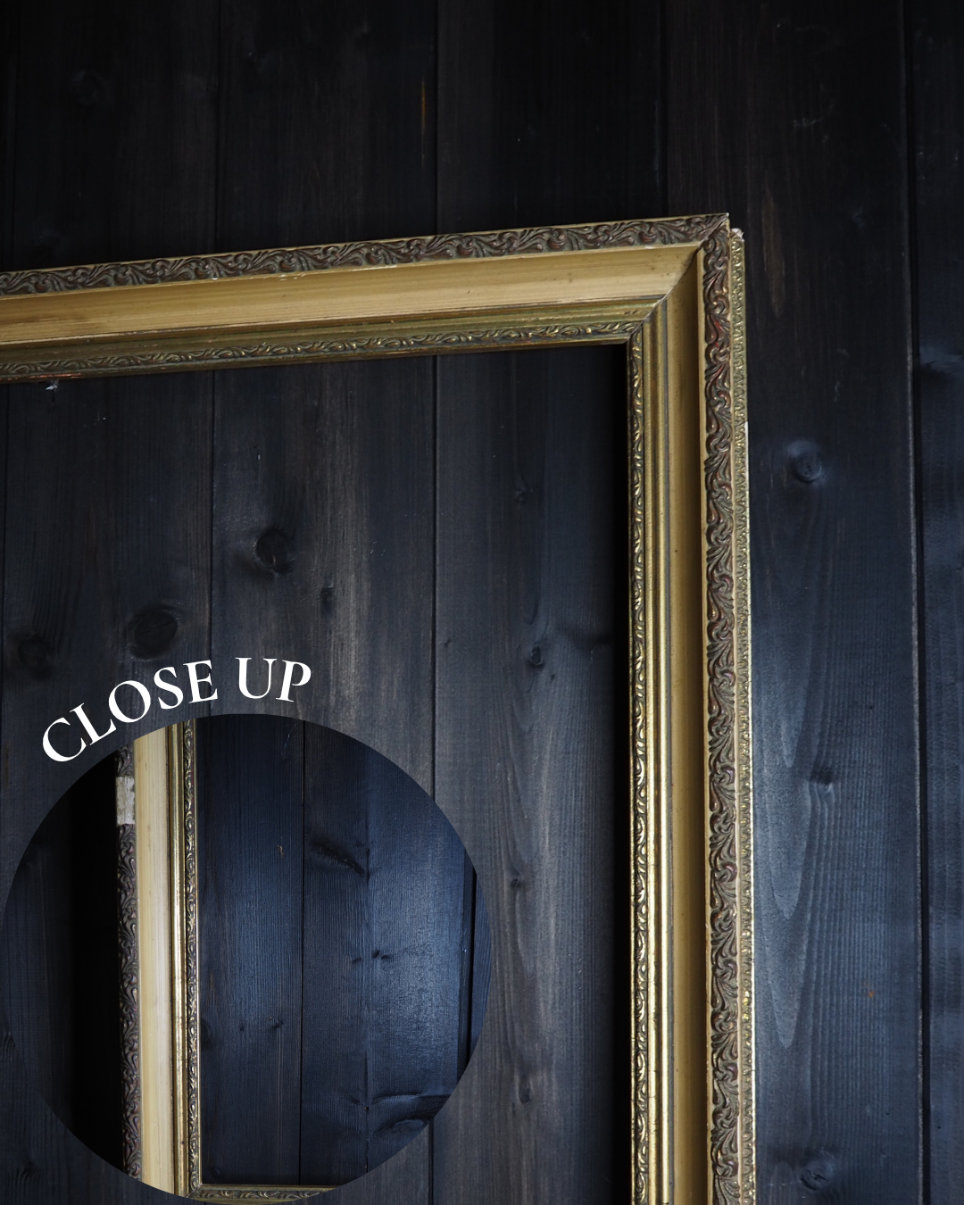 The Antibes - Gold Gilt Frame with Simple Thick Edge