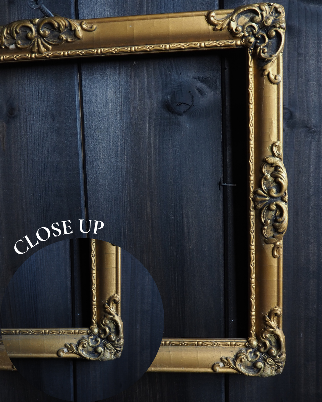 The Golden Grandeur – Antique Original European Ornate Gilt Small Frame Collection