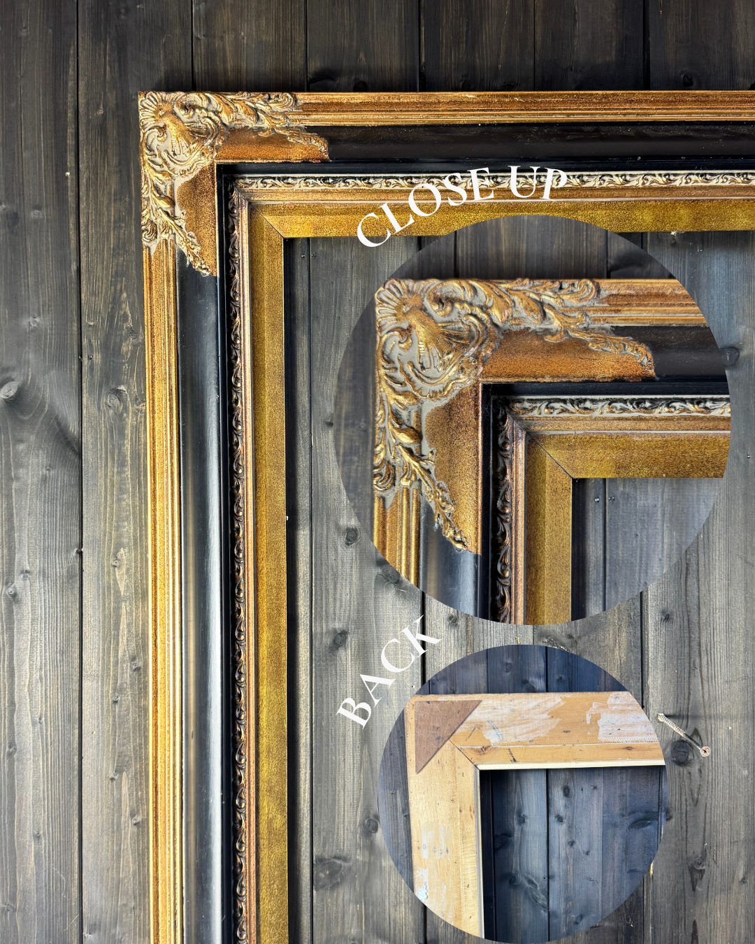 XXL Large Vintage Ornate French Style Gilt Frames Collection