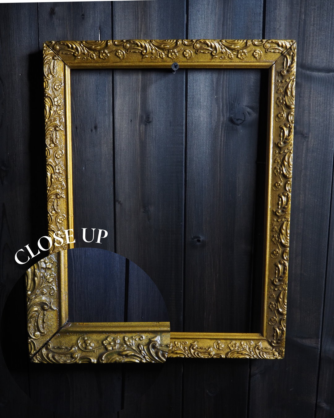 The Golden Grandeur – Antique Original European Ornate Gilt Small Frame Collection