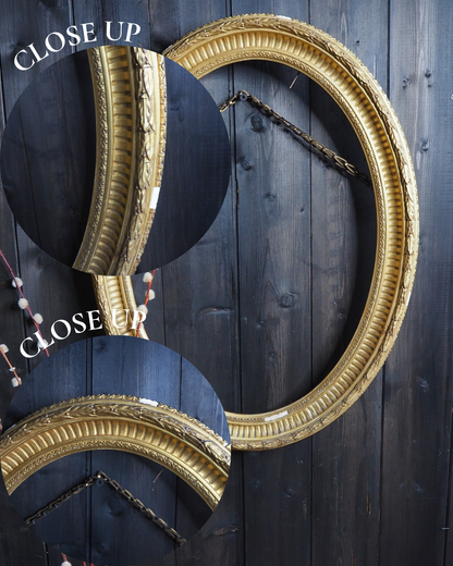 The Painswick – Antique Ornate Gold Thick Gilt Oval Frame