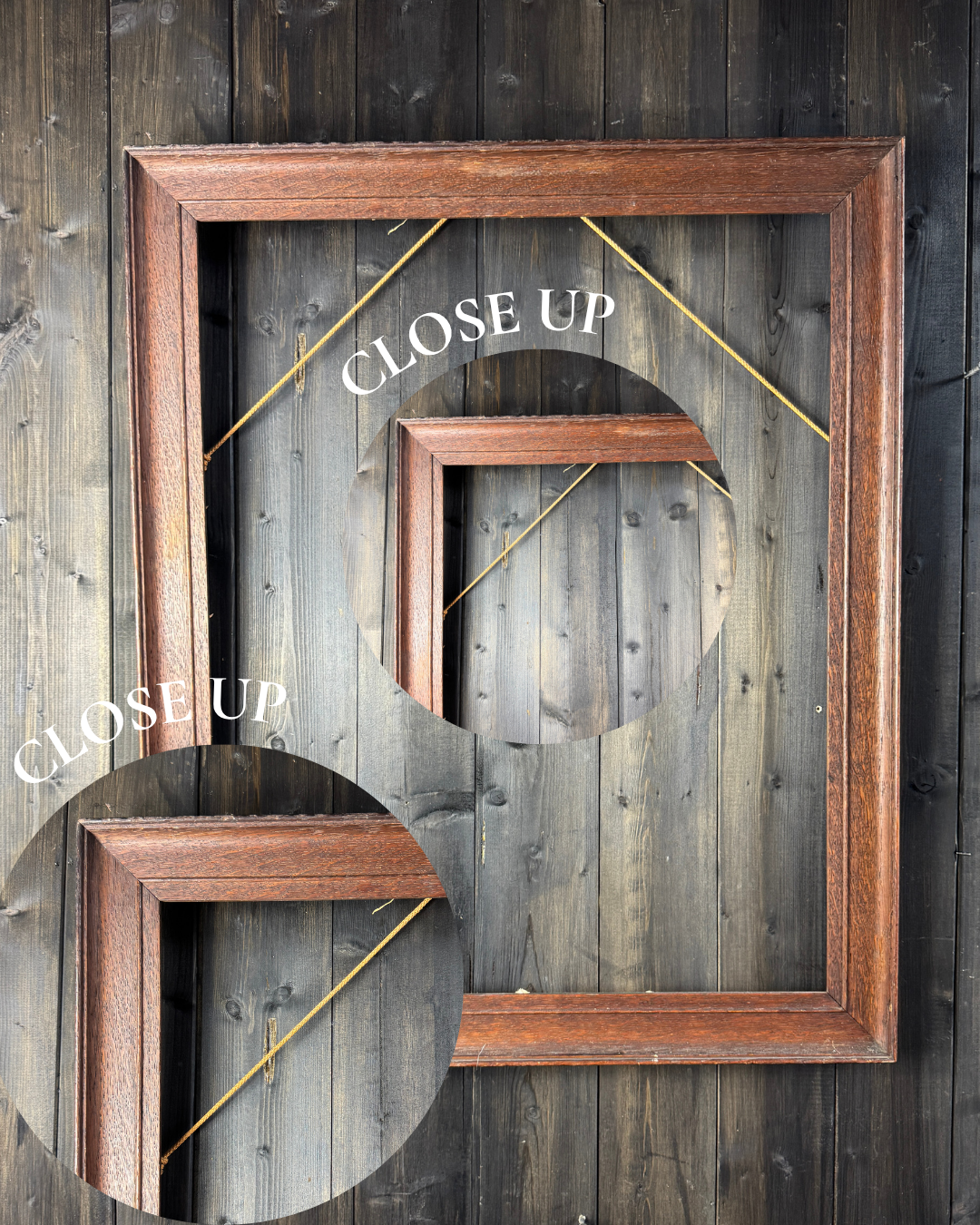 The Crestwick C - Vintage Rustic Original Wooden Frame