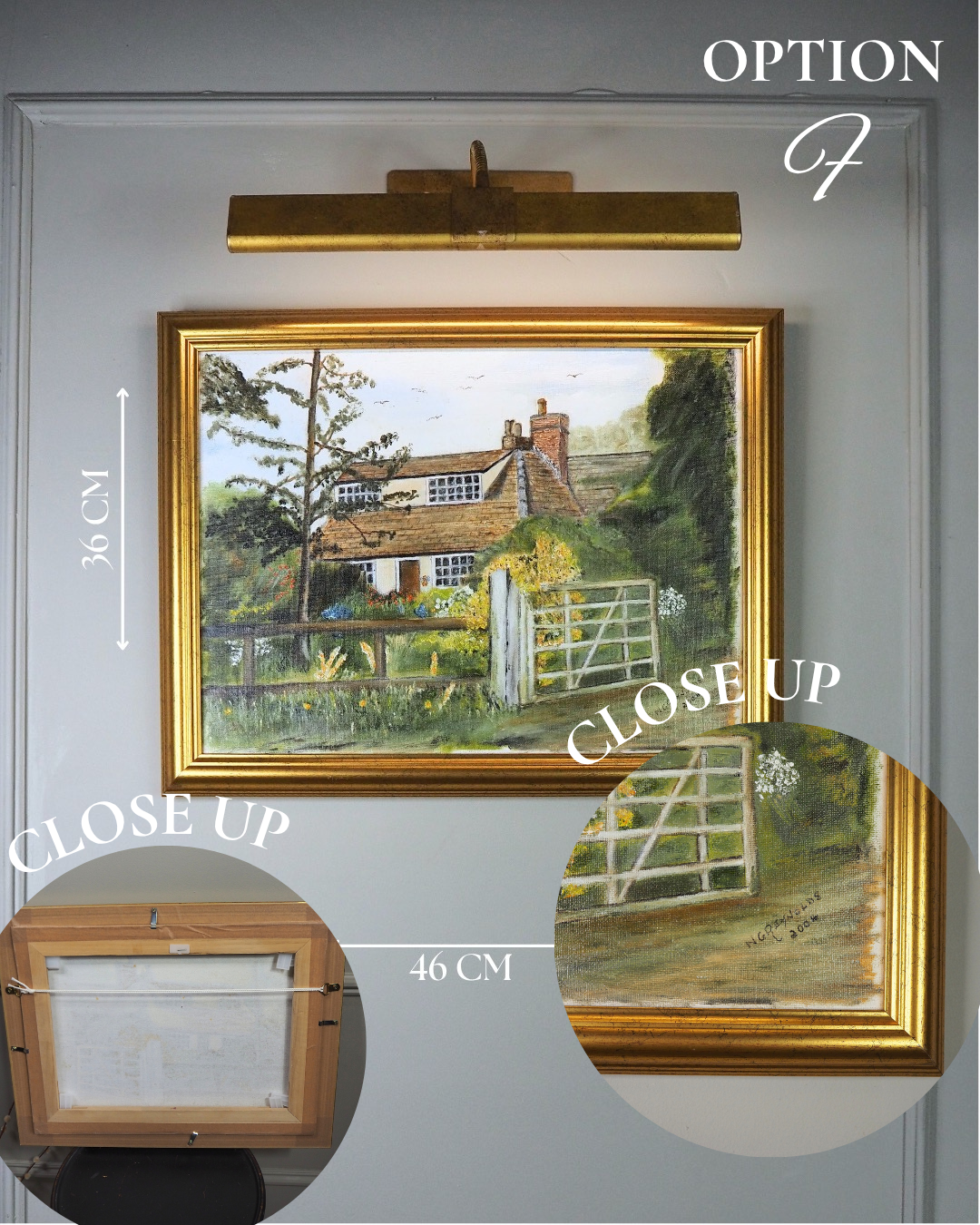 The Golden Garden Path - Original Oil Painting by N.G. Reynolds