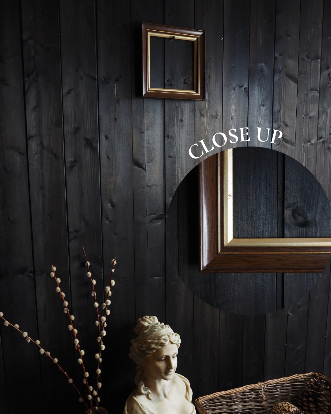 The Braymore - Antique mini wooden frame