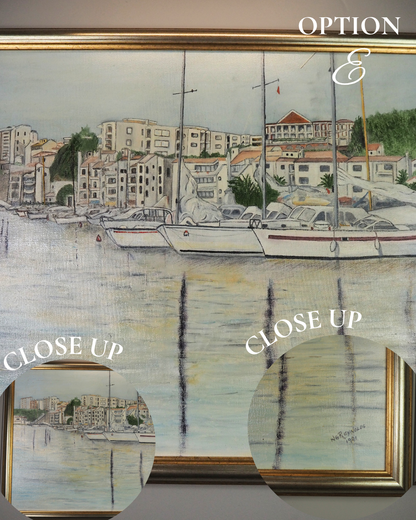 The Port of Menorca - Original Oil Painting by N.G. Reynolds