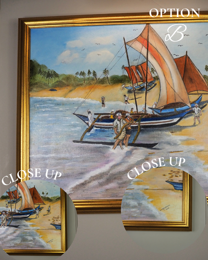 Setting Sails - Original Oil Painting by N.G. Reynolds