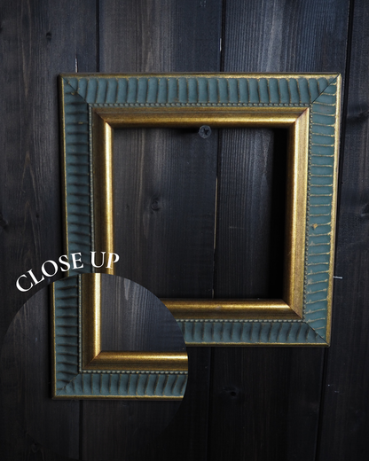 The Accent - Ridged Edge Vintage Frame Collection– Blue & Gold, Pink 60s–70s Style