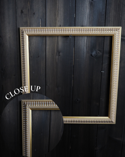 The Accent - Ridged Edge Vintage Frame Collection– Blue & Gold, Pink 60s–70s Style