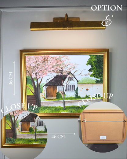 Blossoms at Bramble Cottage - Original Oil Painting by N.G. Reynolds