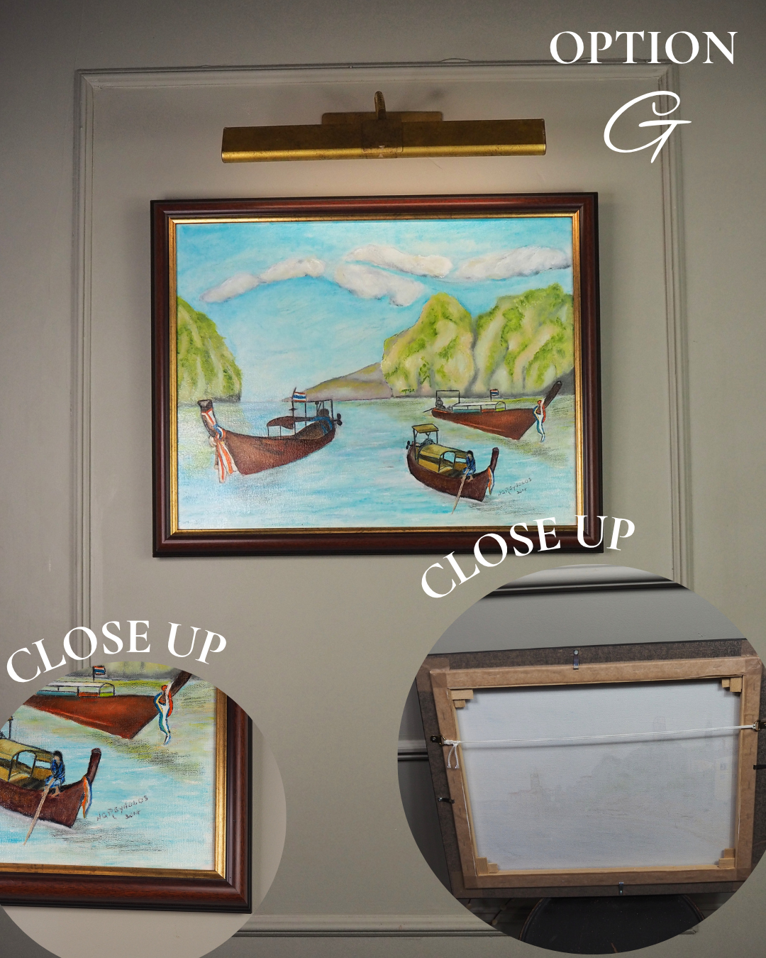 Sailboats of Phuket Bay - Original Oil Painting by N.G. Reynolds