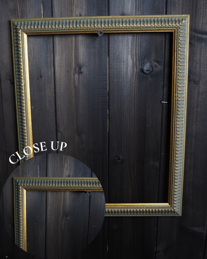 The Accent - Ridged Edge Vintage Frame Collection– Blue & Gold, Pink 60s–70s Style