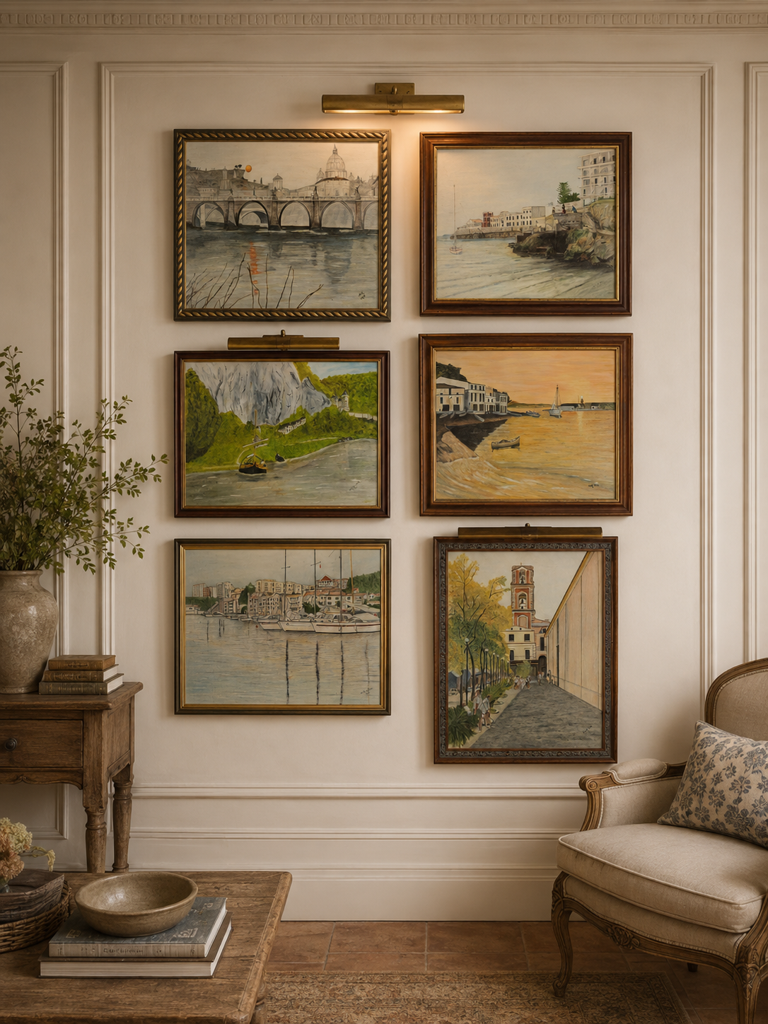 Golden Shorelines – Original Oil Painting by N.G. Reynolds