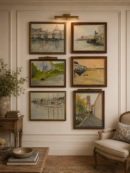 Golden Shorelines – Original Oil Painting by N.G. Reynolds