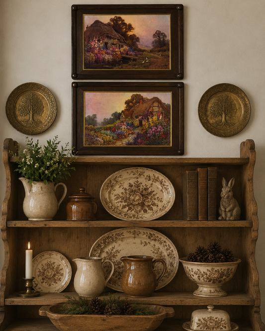 Alfred de Breanski Jr “Thatched Cottage” & “A Devonshire Garden” – Duo