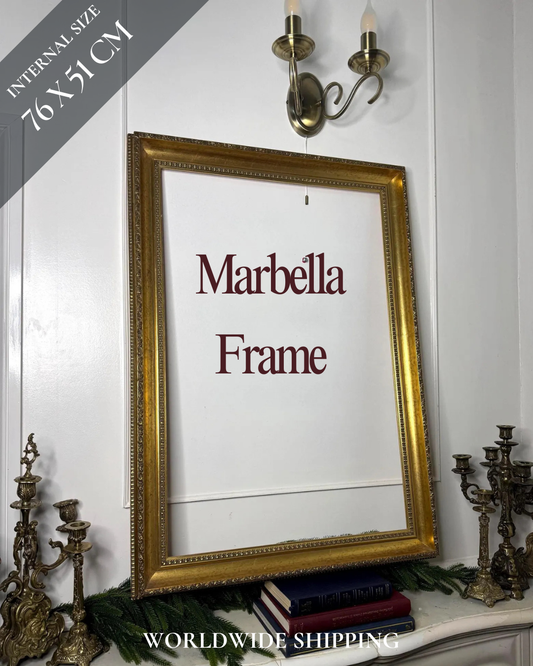 Large - Antique Gold  Ornate Marbella Frame