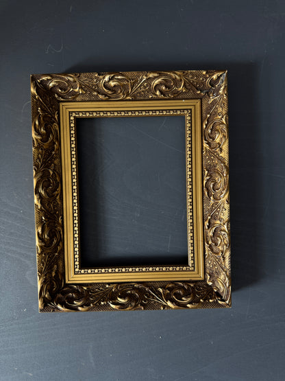 Vintage Extra Thick Ornate Wooden Elowen Frame