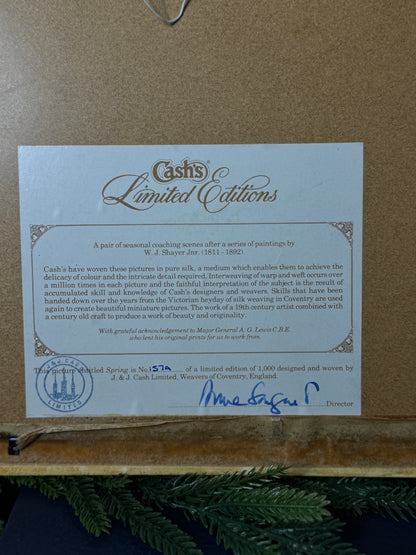 Spring & Summer” – Cash’s Limited Edition Silk Woven Picture Pair