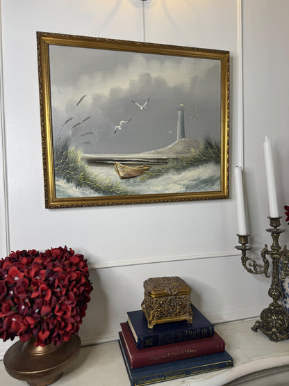 Silent Watch – Coastal Oil on Canvas