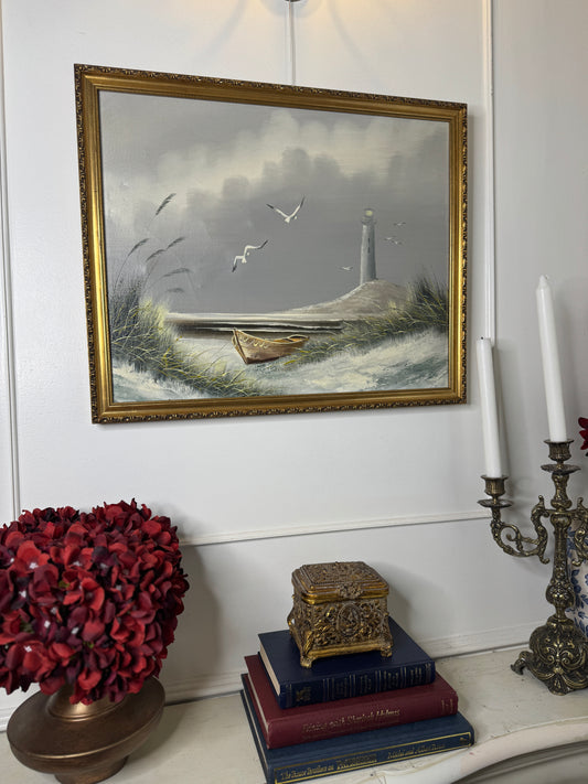 Silent Watch – Coastal Oil on Canvas