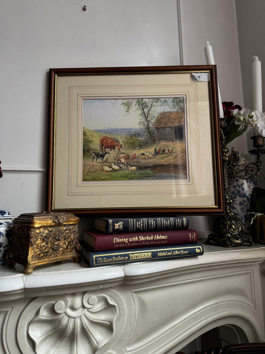 Tranquil Countryside Charm: Rural Scene by A.D. Bell (Horace Hammond)