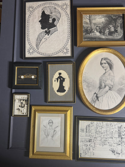 Noir Elegance Collection – Vintage Gallery Wall Set