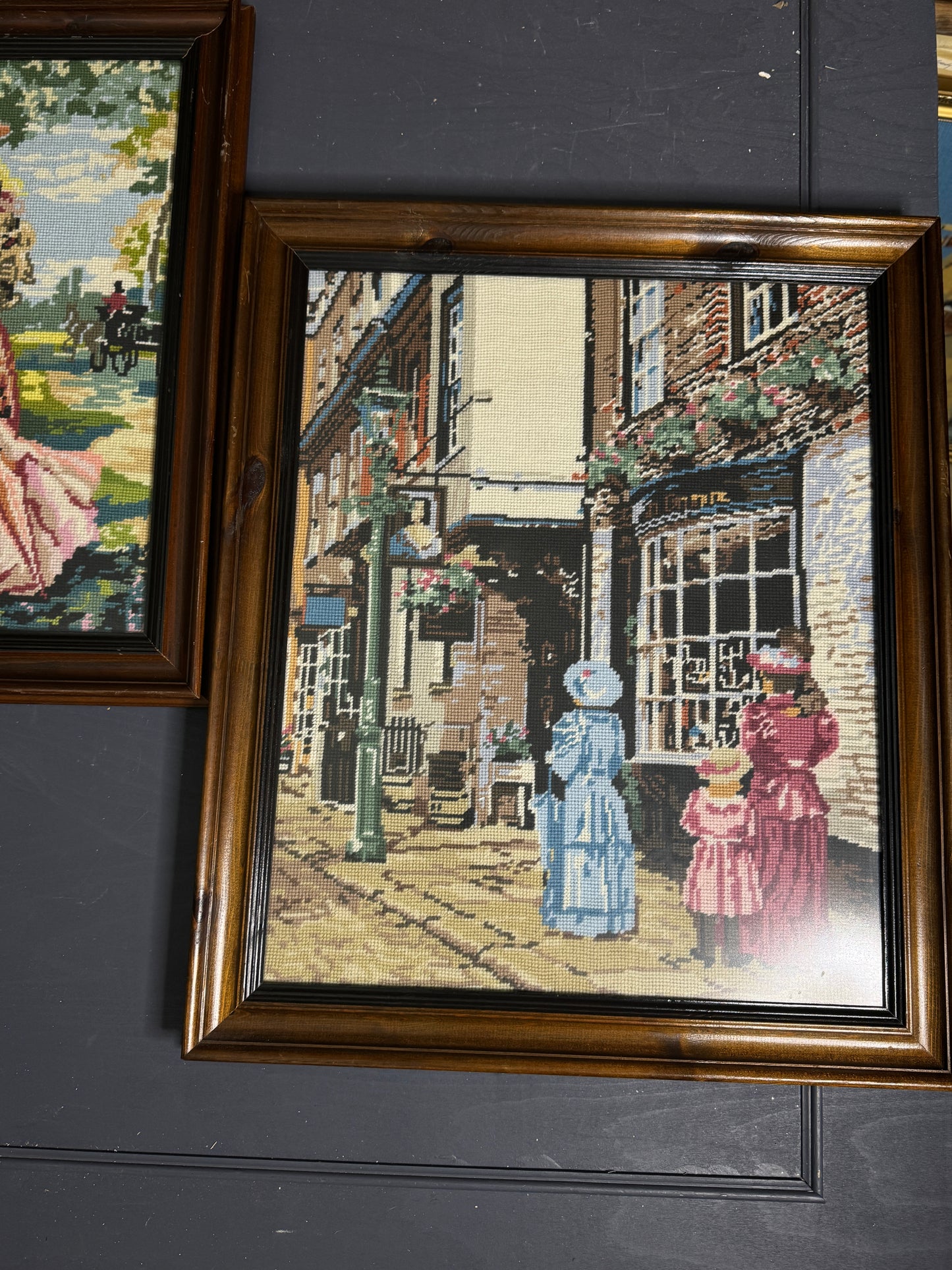 Stroll Through Time – Hand-Stitched Gobelin Embroidery Art